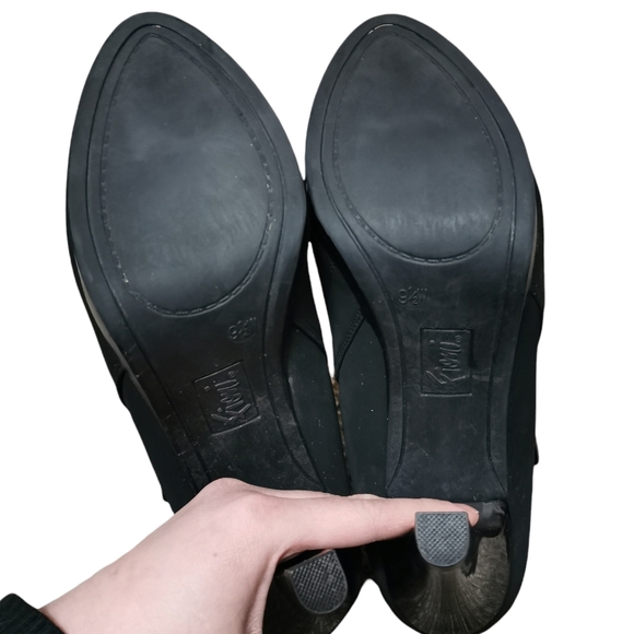 Fioni Heeled Booties 9.5W Black - Picture 3 of 4